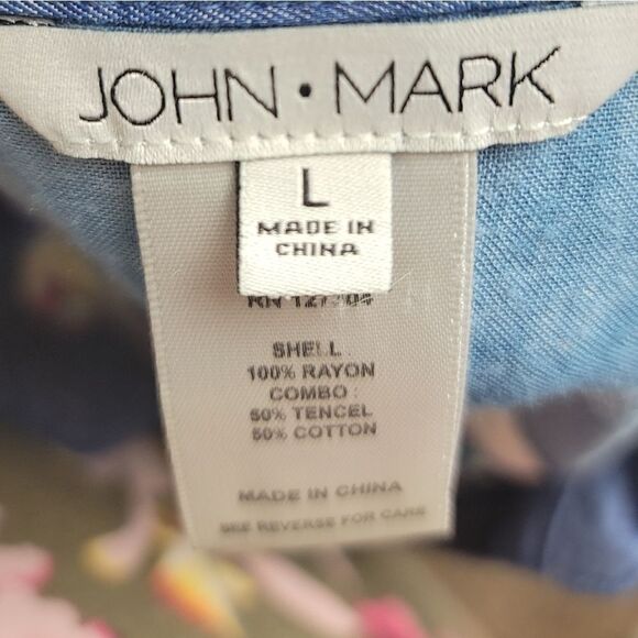 JOHN + MARK Multi Pattern Button Down - Picture 15 of 16